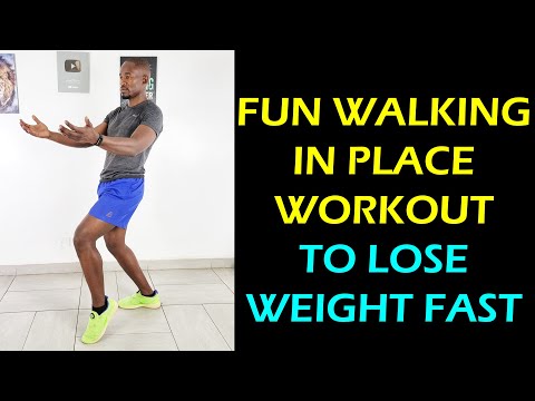 45 Minute Intense Running Workout at Home for Slimming 400 Calories