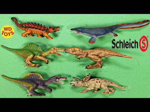 New Schleich Dinosaur Sets Spinosaurus Vs TREX Jurassic Park Unboxing 42212 & 42330