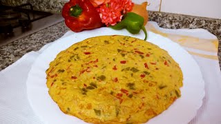 #tortilla#de#patatas#paisana#con#pimientos#y#cebolla