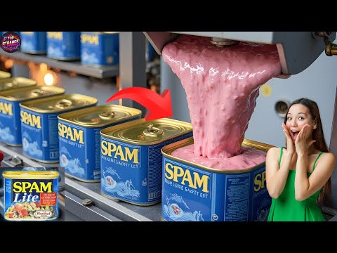 The Incredible Journey of SPAM: From Factory to Table Secrets Revealed | Canned Meat Factory Process