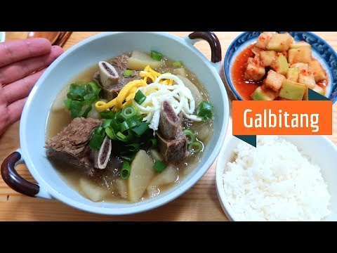 How to make Korean Short Ribs Stew (Galbitang)