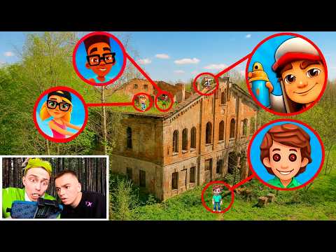 WE FOUND CHARACTERS FROM SUBWAY SURFERS AT AN ABANDONED DEPOT!