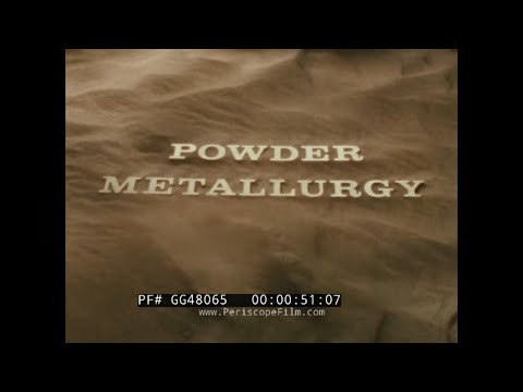 "POWDER METALLURGY" 1980 METAL POWDER INDUSTRIES FEDERATION METALWORKING PROCESS PROMO FILM  GG48065