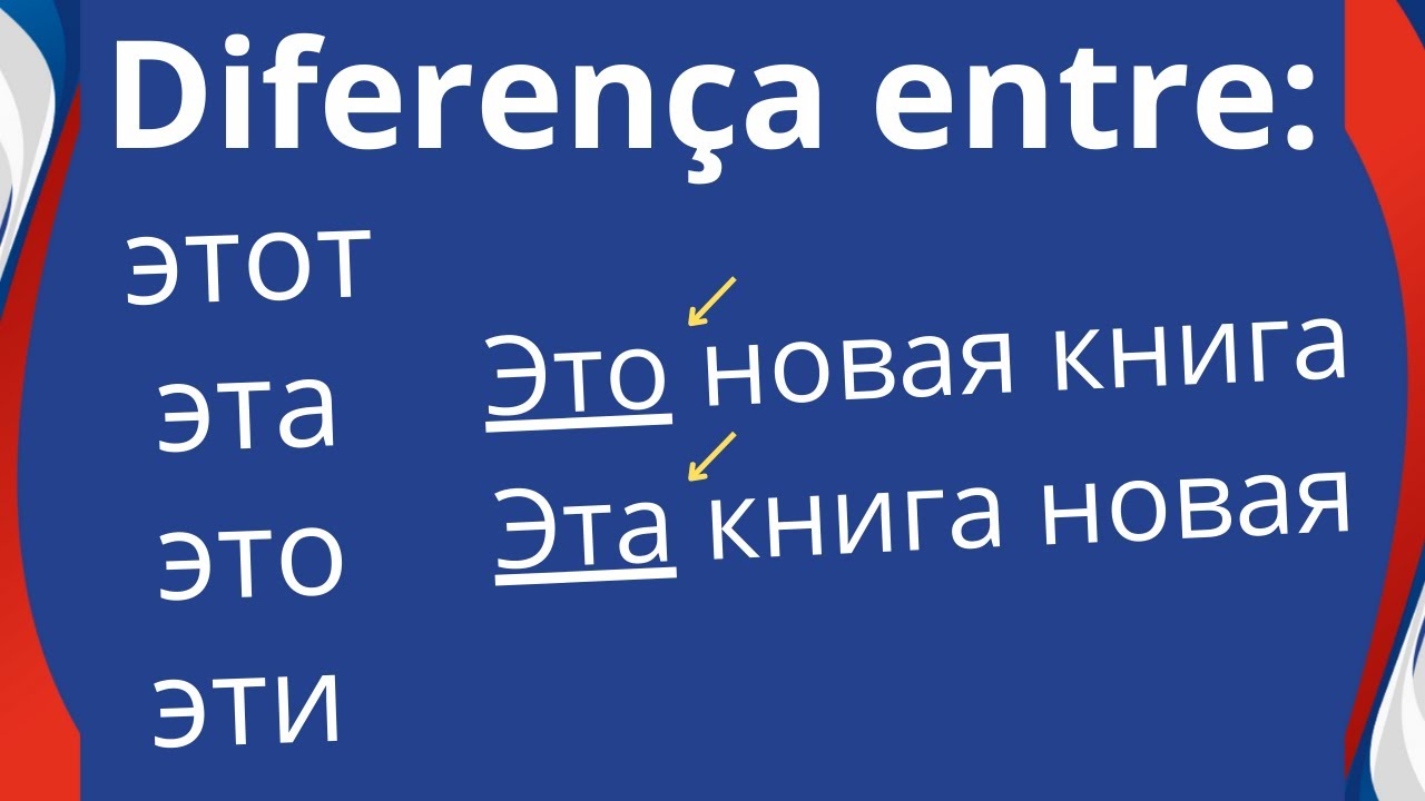 Этот, эта, это и эти - Qual a diferença e quando usar cada um? | Aula de Russo Básico