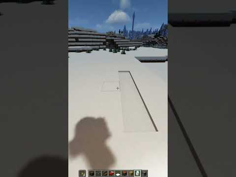 Minecraft Hidden Snow Base || #trending #minecraft #shorts #short #minecraftshorts