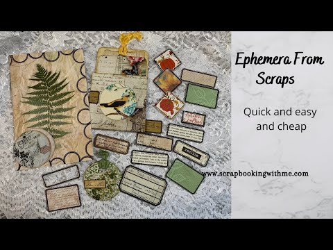 DIY 5 INEXPENSIVE WAYS TO MAKE EPHEMERA FROM SCRAPS