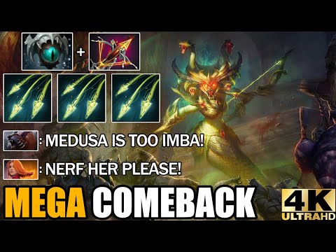 Medusa Ballista + Skadi Imba Split Shot Effects 100% Counter Ursa Epic Mega Comeback 7.29 Dota 2