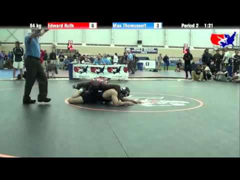 Edward Ruth vs. Max Thomusseit at 2013 ASICS University Nationals - FS