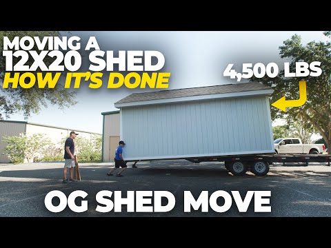 How We Moved a 12x20 4,500LB SHED | OG Shed