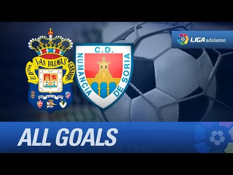 Todos los goles de UD Las Palmas (2-0) CD Numancia - HD