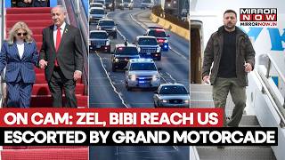 Zelenskyy, Netanyahu Arrive In Washington, Grand Motorcade Escorts Leaders Ahead Of Trump