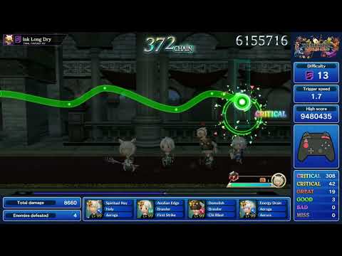 Theatrhythm Final Bar Line : FFXIV "Ink Long Dry" Supreme Difficulty Perfect Chain