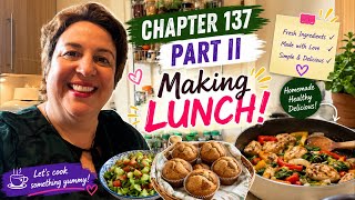 Chap 137 - II | LUNCH LIVE | Potatoes a Murro, Turnip Leaves, GF Buns & Boiled Ox Tail