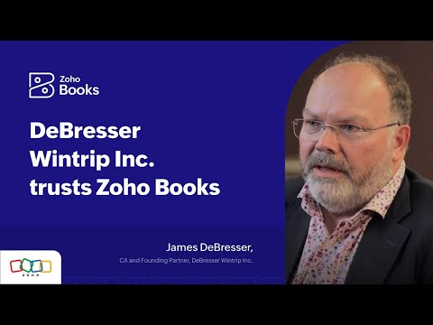 James DeBresser trusts Zoho Books for their small business accounting