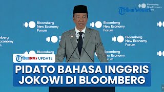 Momen Jokowi Pidato Pakai Bahasa Inggris di Penutupan Bloomberg New Economy Forum 2025