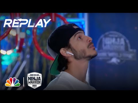 REPLAY: Flip Rodriguez vs. the Cross Grip | NBC's American Ninja Warrior