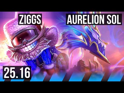 ZIGGS vs AURELION SOL (MID) | EUW Master | 25.16