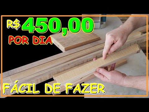 R$ 450,00 POR DIA COM ESSE ITEM FÁCIL DE FAZER - PROJETO DE MARCENARIA PASSO A PASSO (VÍDEO #28)