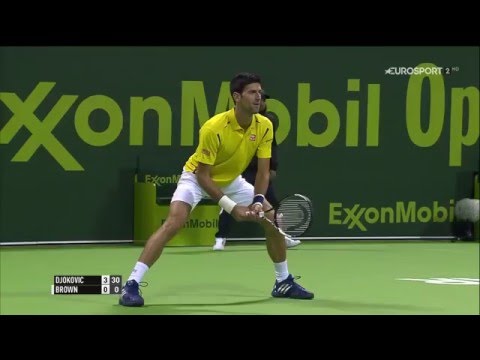 Highlights Novak Djokovic vs Dustin Brown | DOHA 2016