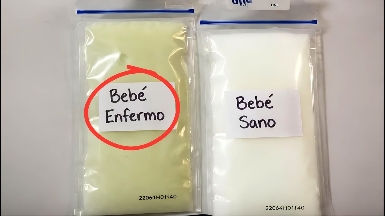 ASÍ SE VE de DIFERENTE LA LECHE de UN BEBÉ SANO y LA LECHE de UN BEBÉ ENFERMO