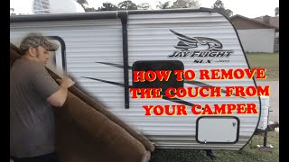Jayco Jay flight Couch removal