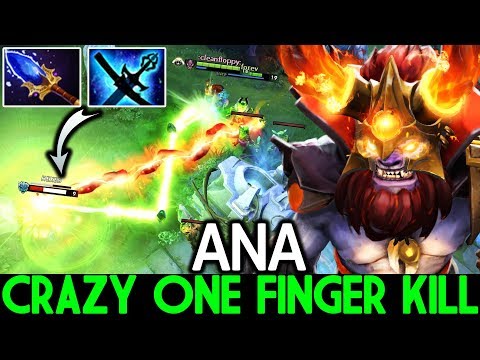ANA [Lion] Crazy One Finger Kill 18 Stack WTF Plays 7.22 Dota 2