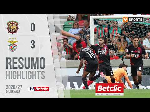 Resumo: Marítimo 0-3 Benfica (Liga 26/27 #5)