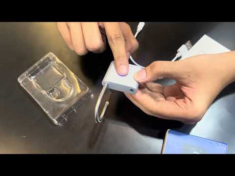 How to setup Fingerprint Padlock - setting up first fingerprint
