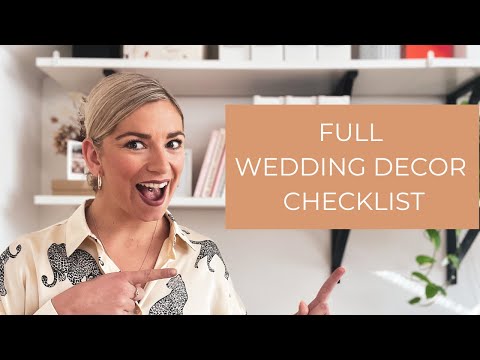 Ultimate Wedding Decor Checklist: Everything You Need to Know  Description: