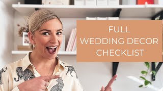 Wedding Decor | What Do You Need?