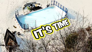 Building the Backyard Rink 2022