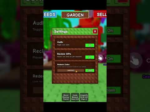 New Code Candy Blossom Seed Grow A Garden 2025😮 #roblox #robux #shorts