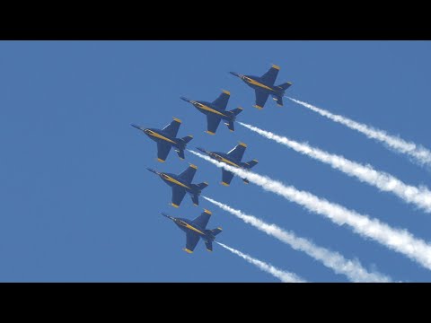 Blue Angels Airshow Fleet Week San Francisco. Friday. 4k 60fps. 2022