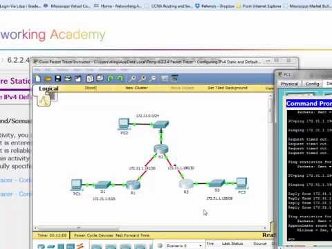 Packet Tracer 6.2.2.4 CCNA2 video 1 of 2