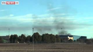 The Fighter Crashed Into A Hanger Shortly After Take Off In Spain