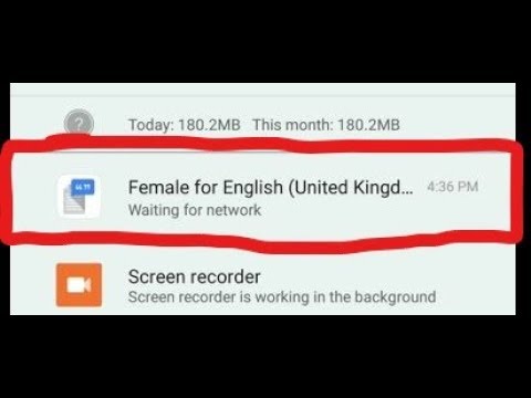 FIX Female For English waiting for wifi