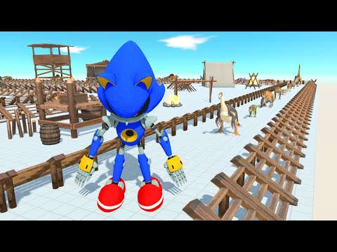 SONIC AT THE ARENA Oasis Death Run - Animal Revolt Battle Simulator