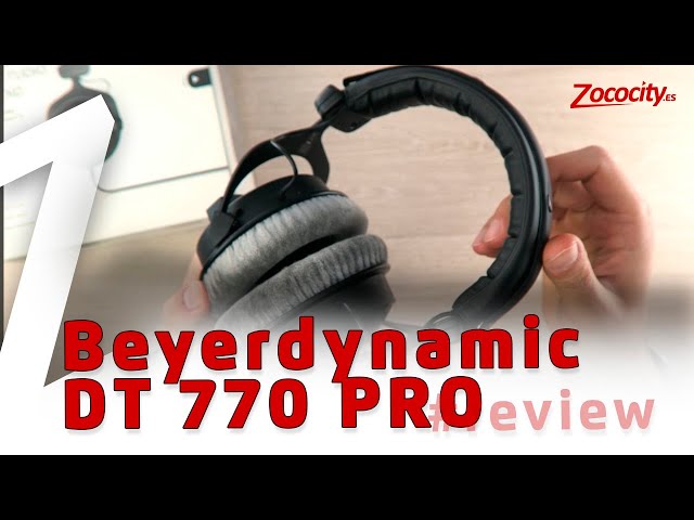 Vídeo relacionado con beyerdynamic DT 770 Pro 80 Ohm Auriculares de Estudio supraaurales. Diseño Cerrado, con Cable para grabación y monitorización Profesional.