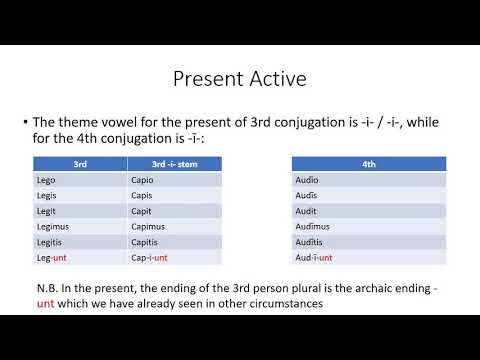 Lecture 10 / 05 - The 3rd and 4rd conjugation