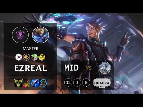 Ezreal Mid vs Galio - KR Master Patch 10.22