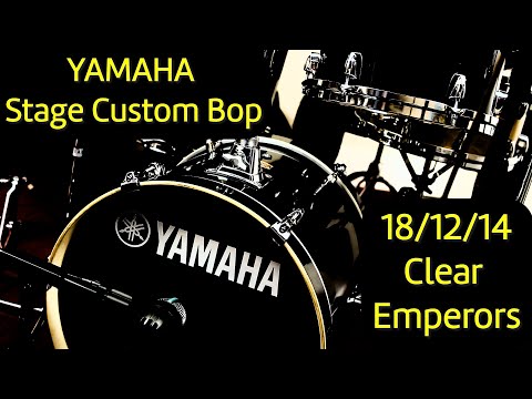 YAMAHA Stage Custom Birch Bebop Kit | Clear Emperors + 2.3mm Hoops | Sound Test/Demo | 18/12/14