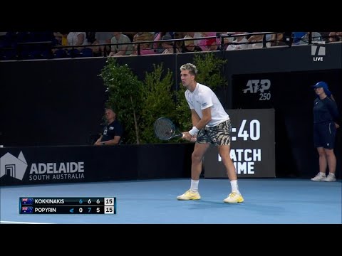 Thanasi Kokkinakis vs Alexei Popyrin highlights ADELAIDE INTERNATIONAL 2 🔴 TENNIS LIVE