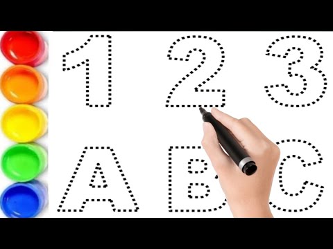 Learn to count, One two three, 123 Numbers, 123, 1 to 100 counting, abc, a to z alphabet - 168