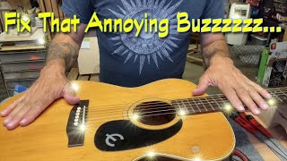Acoustic Guitar Restoration - Fixing a Buzzing Guitar