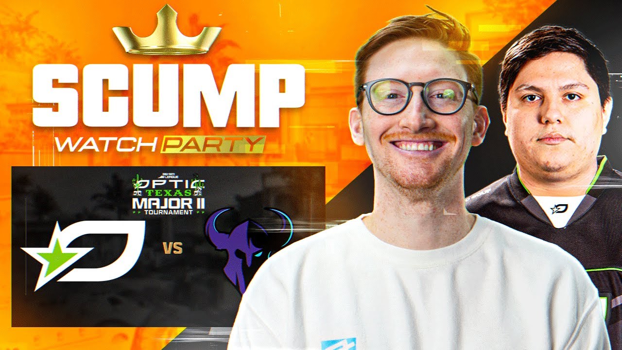 🔴LIVE - SCUMP WATCH PARTY!! OpTic TEXAS vs MINNESOTA ROKKR | CDL MAJOR 2 DAY 2
