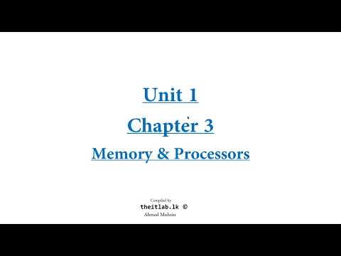 Chapter 3 - Part 1 - Memory & Processors - Edexcel IGCSE ICT