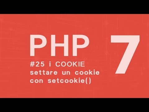 PHP 7 Tutorial  ITA - i COOKIE seconda parte #25