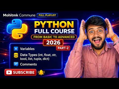 Python Data Types Variables In Hindi Python Course Part 2