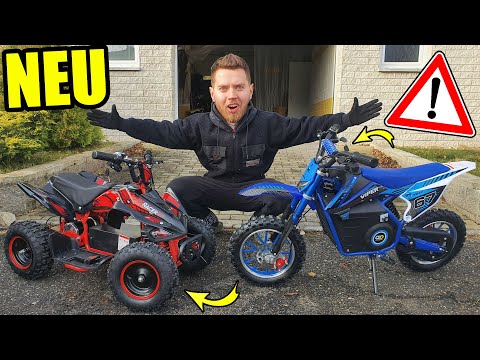 Kleinstes MINI ELEKTRO MOTORRAD und QUAD im TEST! (1000 Watt)