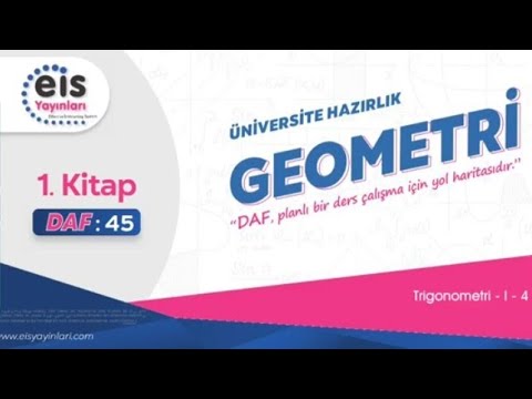 EİS Yayınları (MAVİ SET) Trigonometri-I-4 Konu Anlatımı (DAF-45)